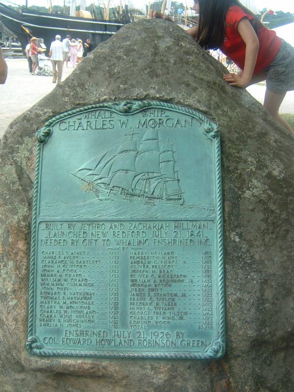 The original 32 individuals who formed the save the ‘Charles W. Morgan’ group on July 21,1926 are listed on this plaque. Sally Bullard, resident of East Boothbay, is related to the gentlemen with the last name Crapo (Cray-po). Courtesy of Sally Bullard The original 32 individuals who formed the save the ‘Charles W. Morgan’ group on July 21,1926 are listed on this plaque. Sally Bullard, resident of East Boothbay, is related to the gentlemen with the last name Crapo (Cray-po). Courtesy of Sally Bullard