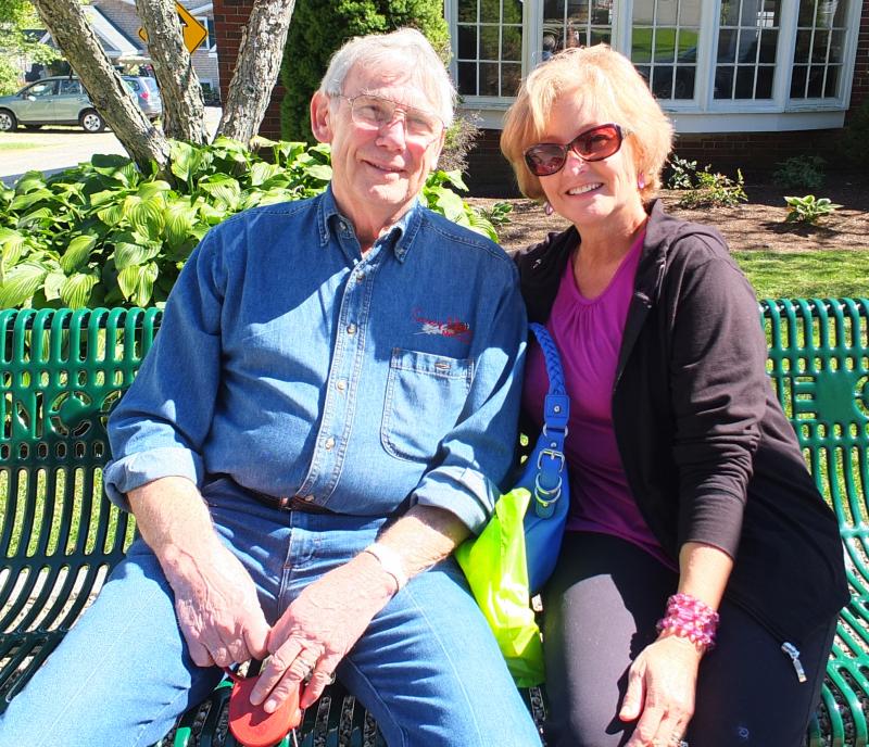 Bill and Marsha Collins from Versailles, Ky. SUZI THAYER/Boothbay Register Bill and Marsha Collins from Versailles, Ky. SUZI THAYER/Boothbay Register