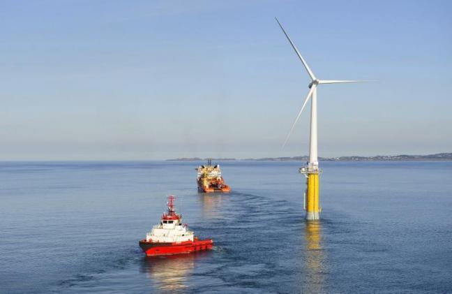 Statoil’s Hywind project off Norway. Courtesy of Statoil