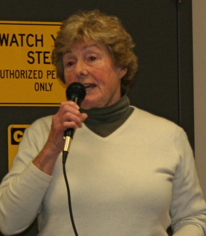 Penny Thumith spoke of the need for more skilled beds on the peninsula. It’s the poor and elderly in this community I’m worried about,” Thumith said. SUE MELLO/Boothbay Register Photo of Penny Thumith