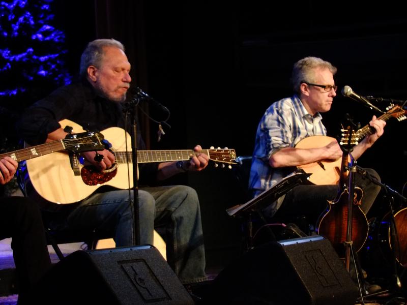 Jorma Kaukonen and mandolinist extraordinaire Barry Mitterhoff. Mitterhoff has been playing with Hot Tuna for the last couple of years. As good as the three sounded together, it seemed they'd been playing together forever. LISA KRISTOFF/Boothbay Register