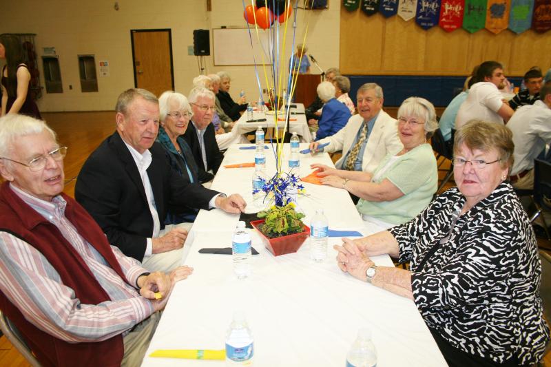 Members of the Boothbay Harbor High School class of 1954. KEVIN BURNHAM/Boothbay Register