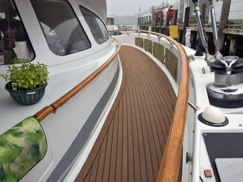 The exceptionally wide beam of the Impossible Dream makes it accessible to wheelchair users and others with mobility disabilities. SUZI THAYER/Boothbay Register