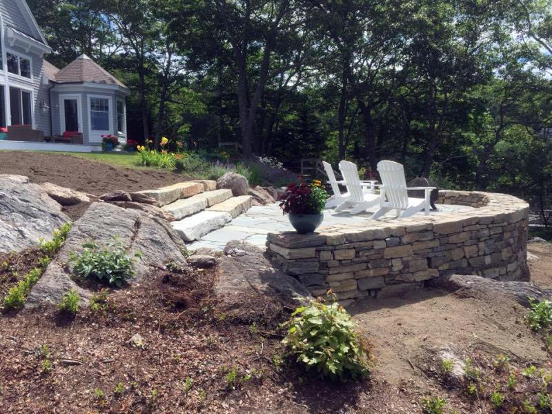 A patio on Ocean Point built by Norton Stone & Tile. Courtesy of Joe Norton OP patio