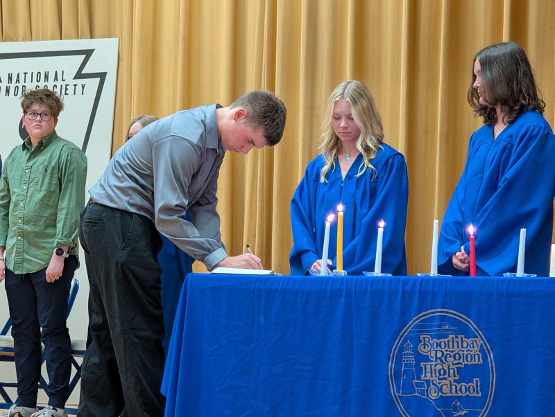 CANDI JONETH/Boothbay Register Six inducted into BRHS chapter of NHS
