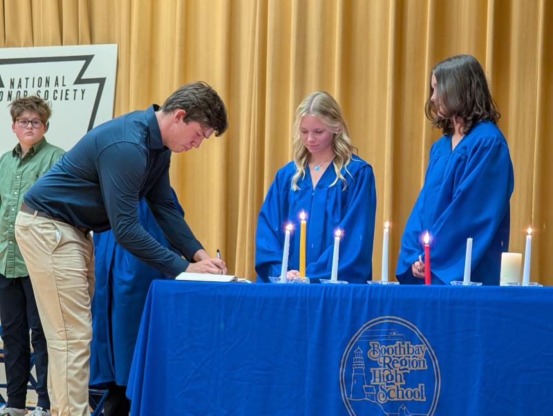 CANDI JONETH/Boothbay Register Six inducted into BRHS chapter of NHS
