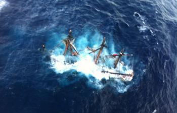 The Bounty foundered and sunk off the coast of North Carolina Oct. 29. (Photo courtesy of U.S. Coast Guard)