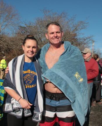 YMCA stalwarts. DIANE DORBIN/Boothbay Register Penguin Plunge 2017