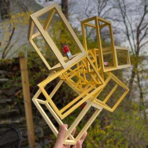 John Powers: "Levitating Pentagon" at the Barn Project, East Boothbay. Courtesy of the venue John Powers "Levitating Pentagon" at the Barn Project, East Boothbay. Courtesy of the venue
