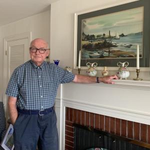 Boothbay Harbor native Tim Lewis talks local connections and future plans for his BRTV show, "Chasing Time." ISABELLE CURTIS/Boothbay Register Boothbay Harbor native Tim Lewis talks local connections and future plans for his BRTV show, Chasing Time. ISABELLE CURTIS/Boothbay Register