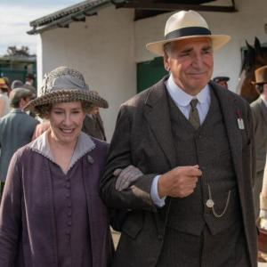 Hughes and Carson at the Great Yorkshire Showground, a scene from the final film of the Downton Abbey' saga. Courtesy of the venue Hughes and Carson at the Great Yorkshire Showground, a scene from the final film of the Downton Abbey' saga. Courtesy of the venue