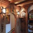 Wooden archways are a frequent feature in Millennium Lodge. RYAN LEIGHTON/Boothbay Register