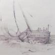 “Boat Sketch” by Kathi Nordone
