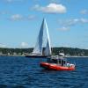 The Coast Guard was on hand to help with crowd (recreational boaters) control. GARY DOW/Boothbay Register