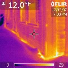 Infrared analysis | Leaky Maine home | Evergreen Home Performance 