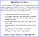 Leeman Apartment for Rent
