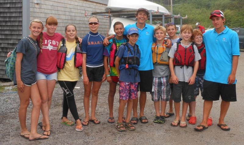 Southport Yacht Club Sailorscompete in the 8th annual Harraseeket Regatta on August 2 and 3 in Freeport. From left are Hannah Karel, Victoria Thompson, Kylie Roach, Jo Shaw, Alexandra Webb, Andrew Turley, coach Trevor Britton, Keiran Lorentzen, Max Freund, Ethan Barnard, Blake Erhard and coach Chester Jacobs. Southport Yacht Club Sailorscompete in the 8th annual Harraseeket Regatta on August 2 and 3 in Freeport. From left are Hannah Karel, Victoria Thompson, Kylie Roach, Jo Shaw, Alexandra Webb, Andrew Turley, coach Trevor Britton, Keiran Lorentzen, Max Freund, Ethan Barnard, Blake Erhard and coach Chester Jacobs.