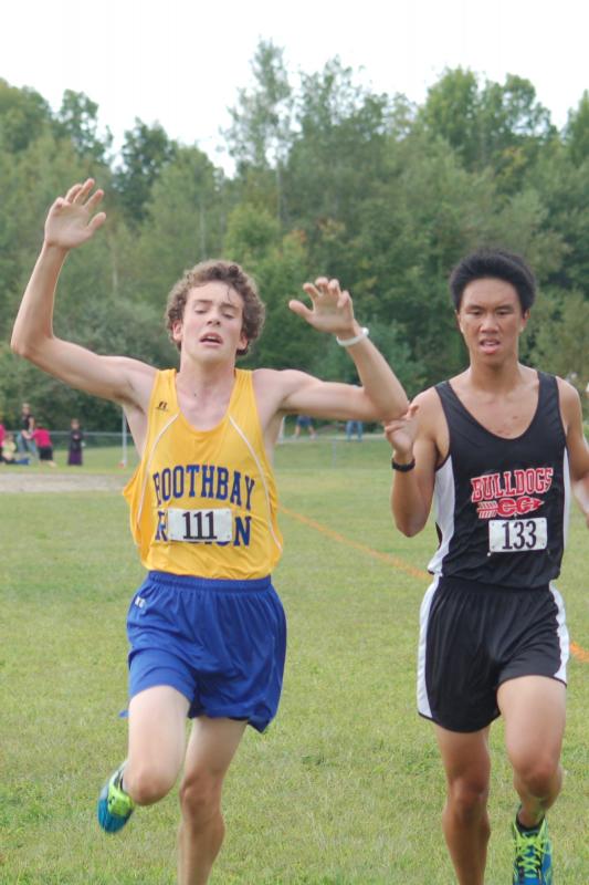 A photo finish for freshman Matt Burnham. Matt finished fourth place for the Seahawks, and has made an impressive debut so far this season. Courtesy of Kate Schwem A photo finish for freshman Matt Burnham. Matt finished fourth place for the Seahawks, and has made an impressive debut so far this season. Courtesy of Kate Schwem