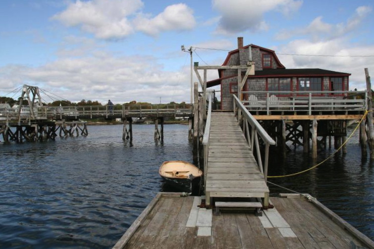 Footbridge in Boothbay Harbor, Maine