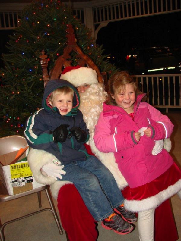 Some children saw Santa with their siblings. LISA KRISTOFF/Boothbay Register Some children saw Santa with their siblings. LISA KRISTOFF/Boothbay Register