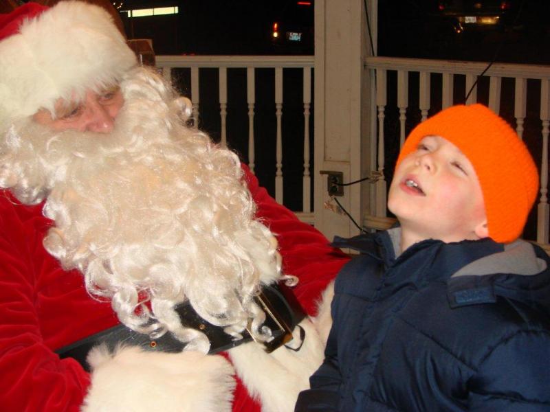 This young man paused to give his list some more thought. LISA KRISTOFF/Boothbay Register This young man paused to give his list some more thought. LISA KRISTOFF/Boothbay Register