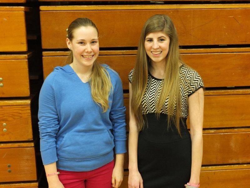 Samantha Carter and Nicole LaBrecque represent 2 of the 4 swimmers for BRHS. RYAN LEIGHTON/Boothbay Register Samantha Carter and Nicole LaBrecque represent 2 of the 4 swimmers for BRHS. RYAN LEIGHTON/Boothbay Register