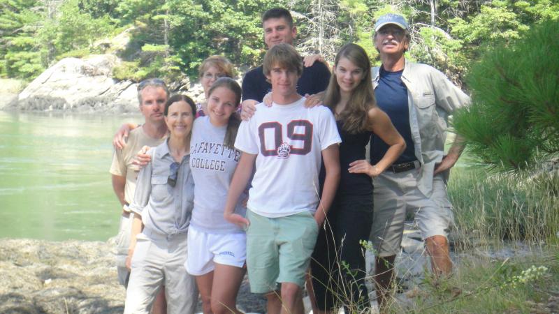 Land Trust members Mike and Nancy Henderek carry on the family tradition of enjoying the great outdoors with family and friends. The couple is pictured here at Ovens Mouth preserve with Mike Henderek’s brother and his family and Nancy Henderek is shown enjoying the trail with her sister, Susan Evan’s grandchildren. Courtesy of the Henderek family