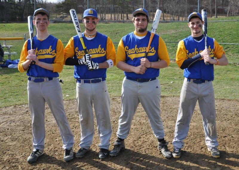 The BRHS boys varsity baseball team, below, is expected to lean on its senior leadership in the upcoming season. The seniors are, from left, Stephen Barter, Nate Colcord, Linc Simmons, Jesse Peters and Cormac Miller (not pictured). BEN BULKELEY/Boothbay Register The BRHS boys varsity baseball team, below, is expected to lean on its senior leadership in the upcoming season. The seniors are, from left, Stephen Barter, Nate Colcord, Linc Simmons, Jesse Peters and Cormac Miller (not pictured). BEN BULKELEY/Boothbay Register