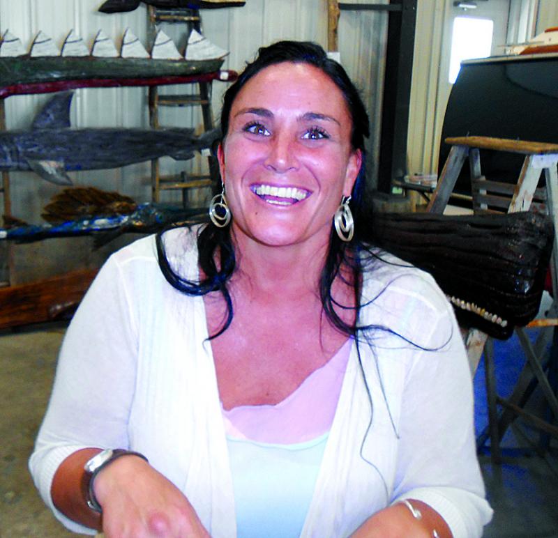 Jessica Sirois, born and raised in East Boothbay and now of Damariscotta, was showing her JLynnDesign jewelry at Lincoln Art Festival's Arts & Yachts show held at the Boothbay Region Boatyard. GARY DOW/Boothbay Register Jessica Sirois, born and raised in East Boothbay and now of Damariscotta, was showing her JLynnDesign jewelry at Lincoln Art Festival's Arts & Yachts show held at the Boothbay Region Boatyard. GARY DOW/Boothbay Register