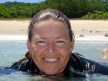 Ann Gracie snorkling in the Virgin Islands. Courtesy of Rik Allen and Ann Gracie Ann Gracie snorkling in the Virgin Islands. Courtesy of Rik Allen and Ann Gracie