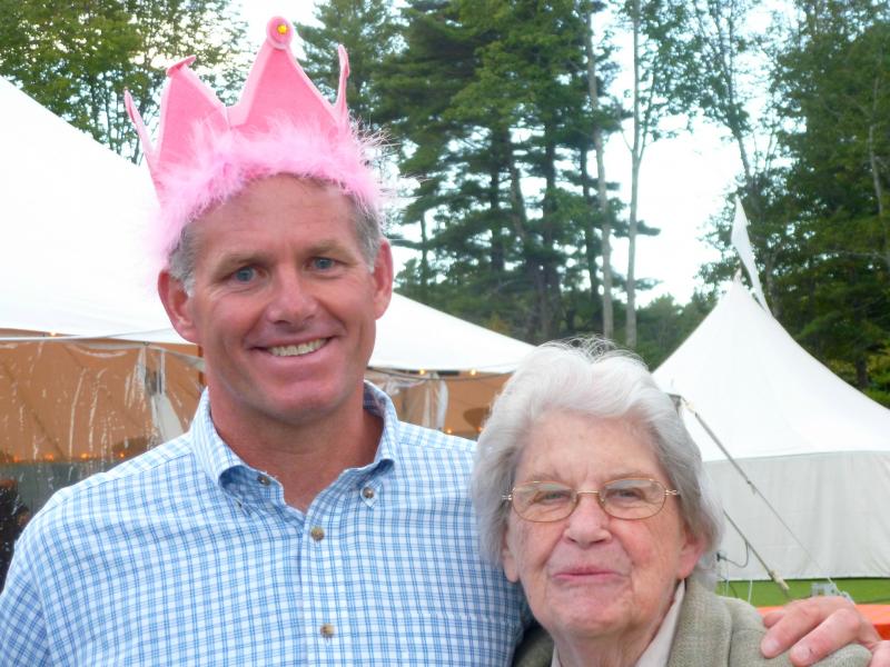 Andy Hamblett and Anne Butler enjoy the festivities. KATRINA CLARK/Boothbay Register
