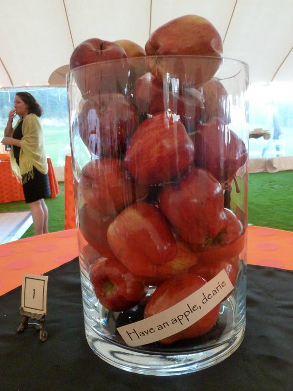 This “Snow White” themed centerpiece was just one of the decorative ideas from Dana Paolilo. KATRINA CLARK/Boothbay Register This “Snow White” themed centerpiece was just one of the decorative ideas from Dana Paolilo. KATRINA CLARK/Boothbay Register