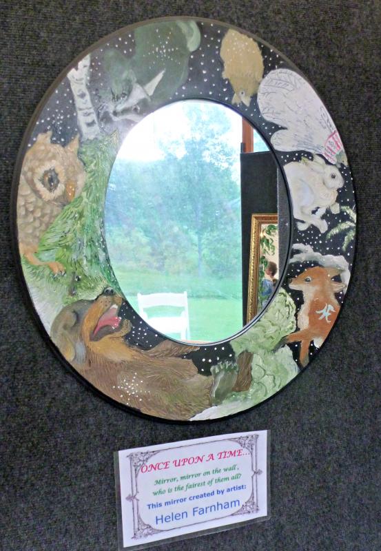 Mirror by artist Helen Farnham. KATRINA CLARK/Boothbay Register Mirror by artist Helen Farnham. KATRINA CLARK/Boothbay Register