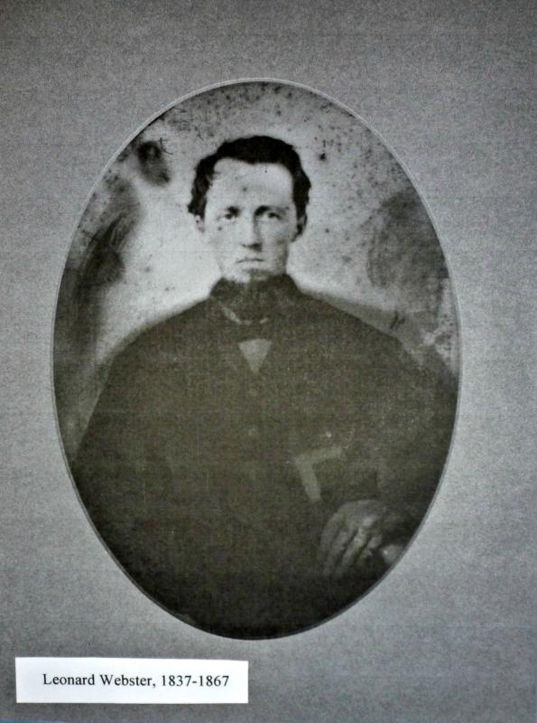 Leonard Webster (1837-1867), Civil War solider from Maine and an ancestor of Devyn Campbell. KATRINA CLARK/Boothbay Register