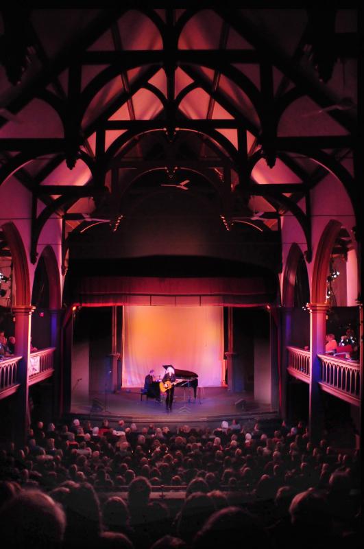 This interior shot, taken during the Judy Collins concert in late November 2013, shows off the Chocolate Church's Gothic Revival style in all its grandeur. Roger Duncan photo Judy Collins at the Chocolate Church