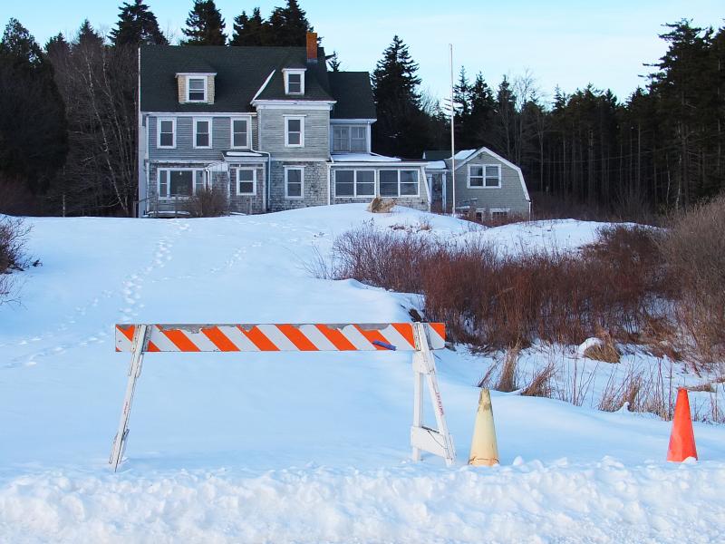 THE FORMER RUTH RHOADS LEPPER GARDNER house across from Hendricks Head Beach will be put up for sale soon and will have a new driveway leading up to it. SUZI THAYER/Boothbay Register