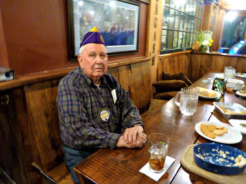 Harry Pinkham of the Lions Club enjoying a root beer. KATRINA CLARK/Boothbay Register