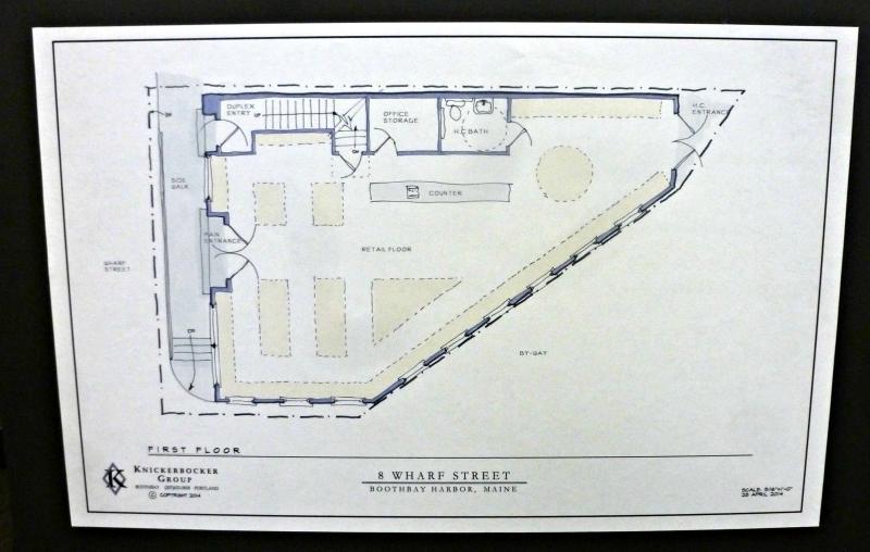 Current second-floor design plans for the new building, as designed by Knickerbocker Group. KATRINA CLARK/Boothbay Register