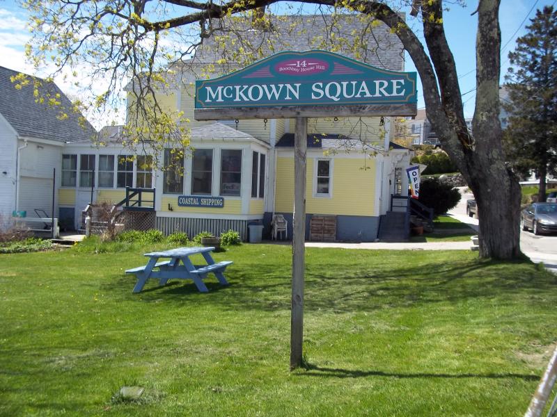 THIS SPOT, next to Coastal Shipping, will soon have a hot dog stand. Mountain Man Hot Dogs, which resided here during the summer of 2012, is returning to peddle his scrumptious fare. SUZI THAYER/Boothbay Register