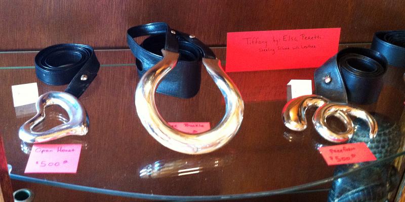ELSA PERETTI TIFFANY BELTS are a rarity around Boothbay Harbor. See them at Nauticalia. SUZI THAYER/Boothbay Register