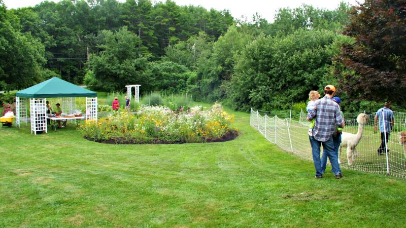 The front garden and gazebo. KATRINA CLARK/Boothbay Register