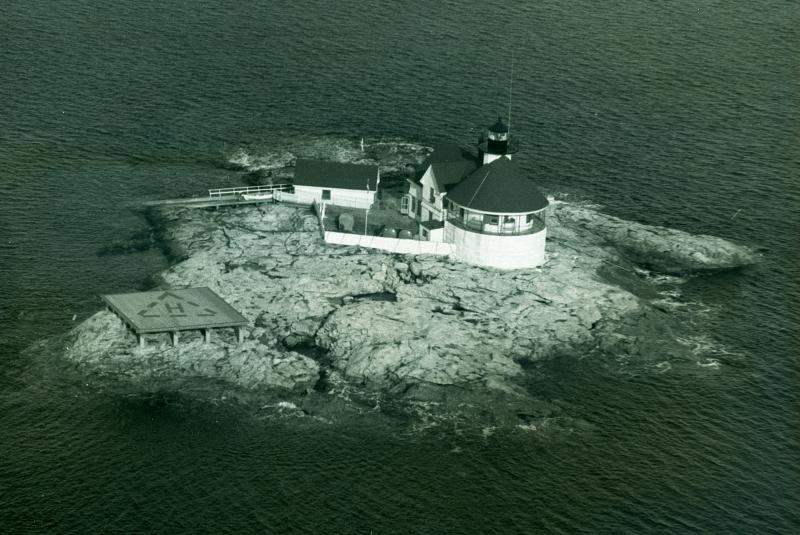 THE CUCKOLDS LIGHT STATION as it looked in 1967. Courtesy of Nancy Conley