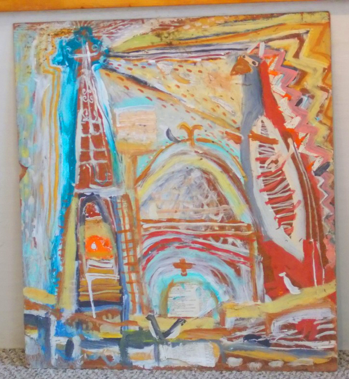 ONE OF THE OUTSIDER ART paintings by Douglas Desjardins that will be in the exhibit at Gold/Smith Gallery. Courtesy of Gold/Smith Gallery