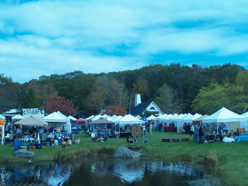 Every Columbus Day Weekend for nearly half a century the Boothbay Railway Village’s Village Green has welcomed dozens of vendors of handmade items and fabulous food along with a wide variety of live entertainment. The sound of the train’s steam whistle resonating throughout the crisp fall air reminds guests that this is not your typical craft show. This year’s event on Oct. 11-12 is also part of Maine Craft Weekend, a statewide tour of Maine craft studios, breweries, businesses and events. Courtesy of Boothbay Railway Village