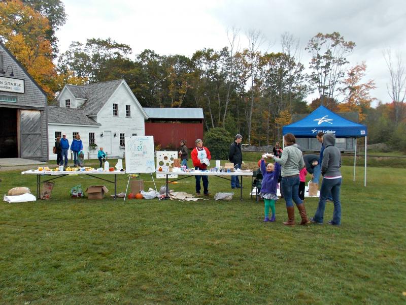 The kids’ tent on the edge of the Village Green. KATRINA CLARK/Boothbay Register