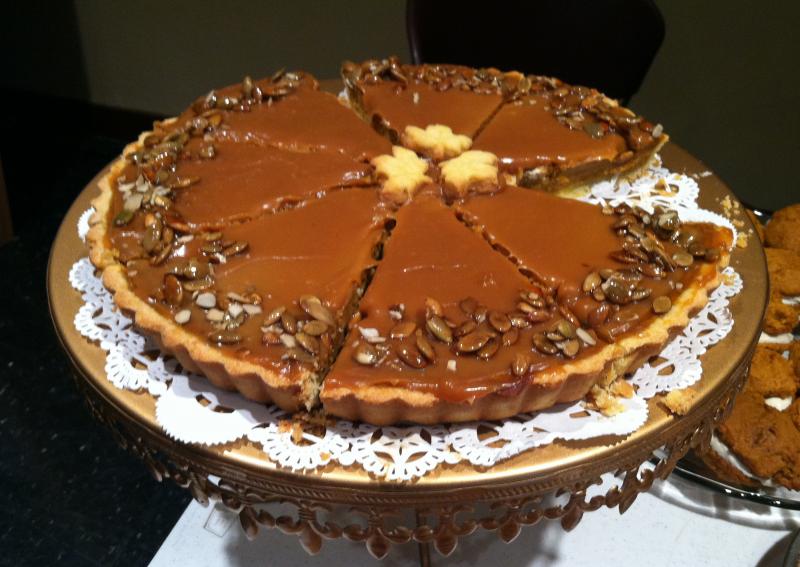One of the elegant desserts entered in the Pumpkin Dessert Contest at Pumpkinfest on Oct. 11 in Damariscotta. SUZI THAYER/Boothbay Register