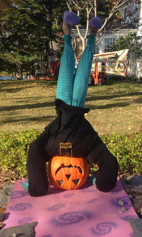 Fran and Bob Lord’s display took on a yoga theme. Courtesy of Holly Fulmer