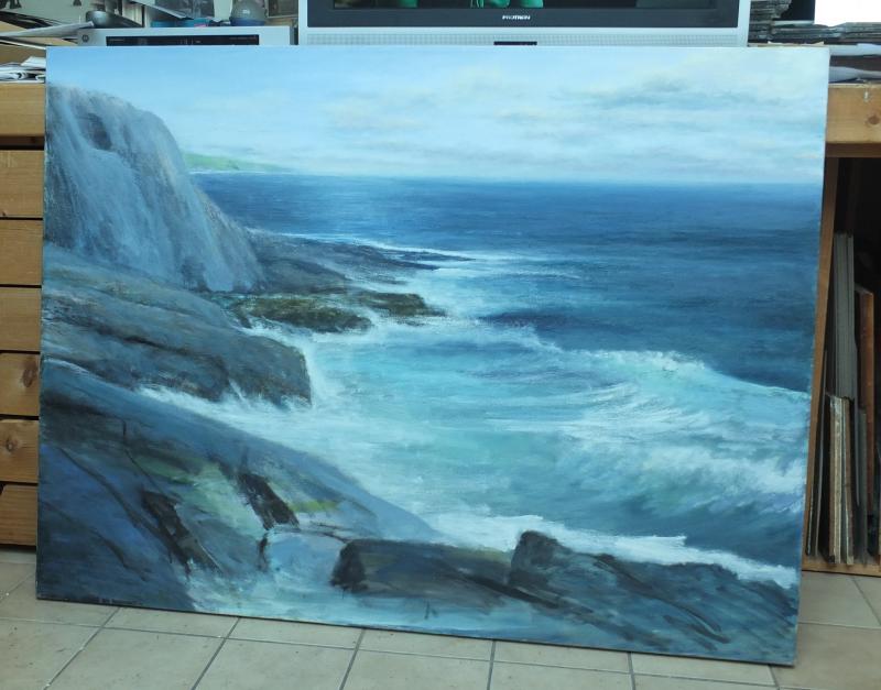 Roger Milinowski, Monhegan piece in progress