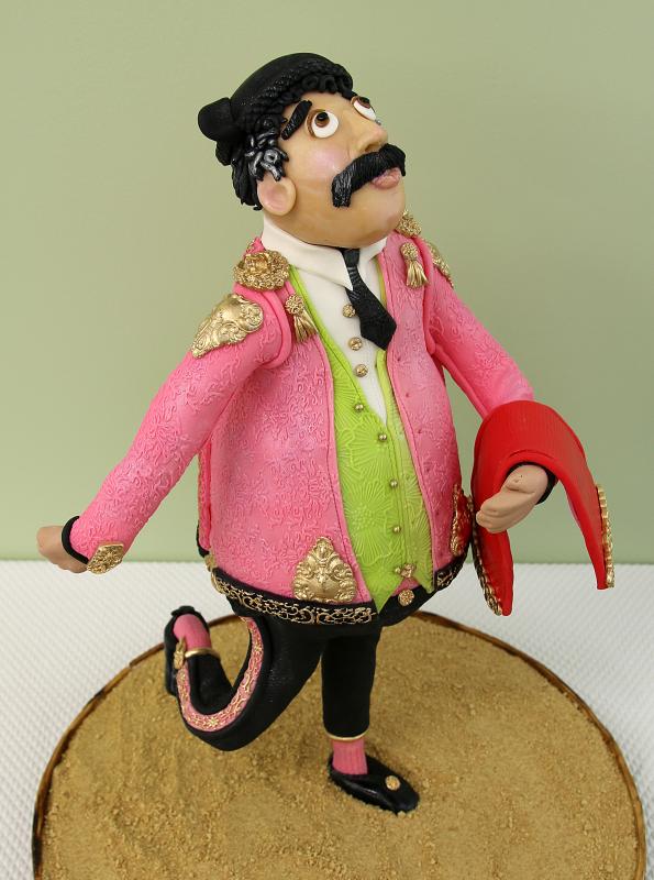 This matador cake was designed and crafted by Patricia Moroz of Starlight Custom Cakes. Courtesy of Mike Moroz