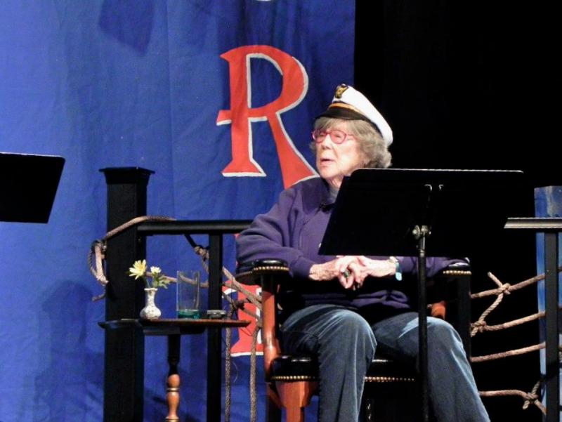 Wiscasset resident Barbara Bruno is the host of Lincoln Theater’s re-creation of the Lux Radio Theater’s broadcast of “Miracle on 34th Street.” Courtesy of Andrew Fenniman Wiscasset Maine resident Barbara Bruno